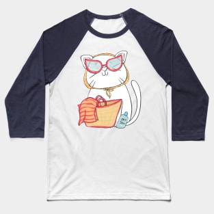 Cat In The Sun Baseball T-Shirt